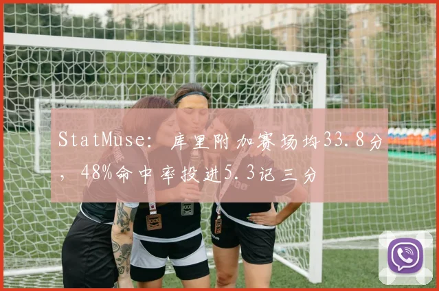 StatMuse：库里附加赛场均33.8分，48%命中率投进5.3记三分